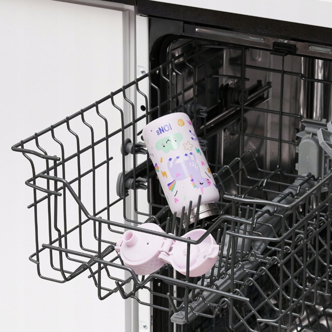 Sticla apa pentru copii, inox, 400ml, Unicorns - Ion8 - view 9