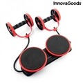 Rola abdominala cu discuri rotative, benzi elastice si ghid de exercitii Twabanarm InnovaGoods