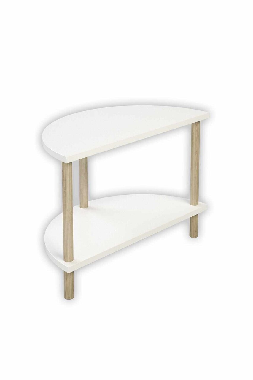 Masuta de cafea, Hanah Home, Peka-0007, 60x42x30 cm, PAL, Alb — imaginea 3