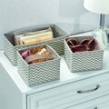 Set 3 organizatoare pentru dulap Axis Chevron, iDesign, 29x14x10 cm