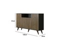 Consola, Cordelia, FRN-9004-1, Lemn / Negru / Pin Atlantic