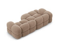 Coltar stanga 3 locuri, Loretto, Cosmopolitan Design, 250x147x68 cm, catifea, bej inchis