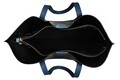 Geanta, Lucky Bees, 346 Dark Blue Black, piele ecologica, bleumarin/negru