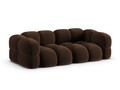 Canapea 4 locuri, Loretto, Cosmopolitan Design, 250x100x68 cm, catifea, ciocolata