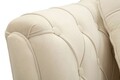 Canapea 2 locuri cu perne decorative Budapest, Mauro Ferretti, 130x83x91 cm, fier/poliester, crem