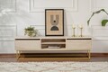 Comoda TV, Kalune Design, Escape 180, Travertin / Auriu