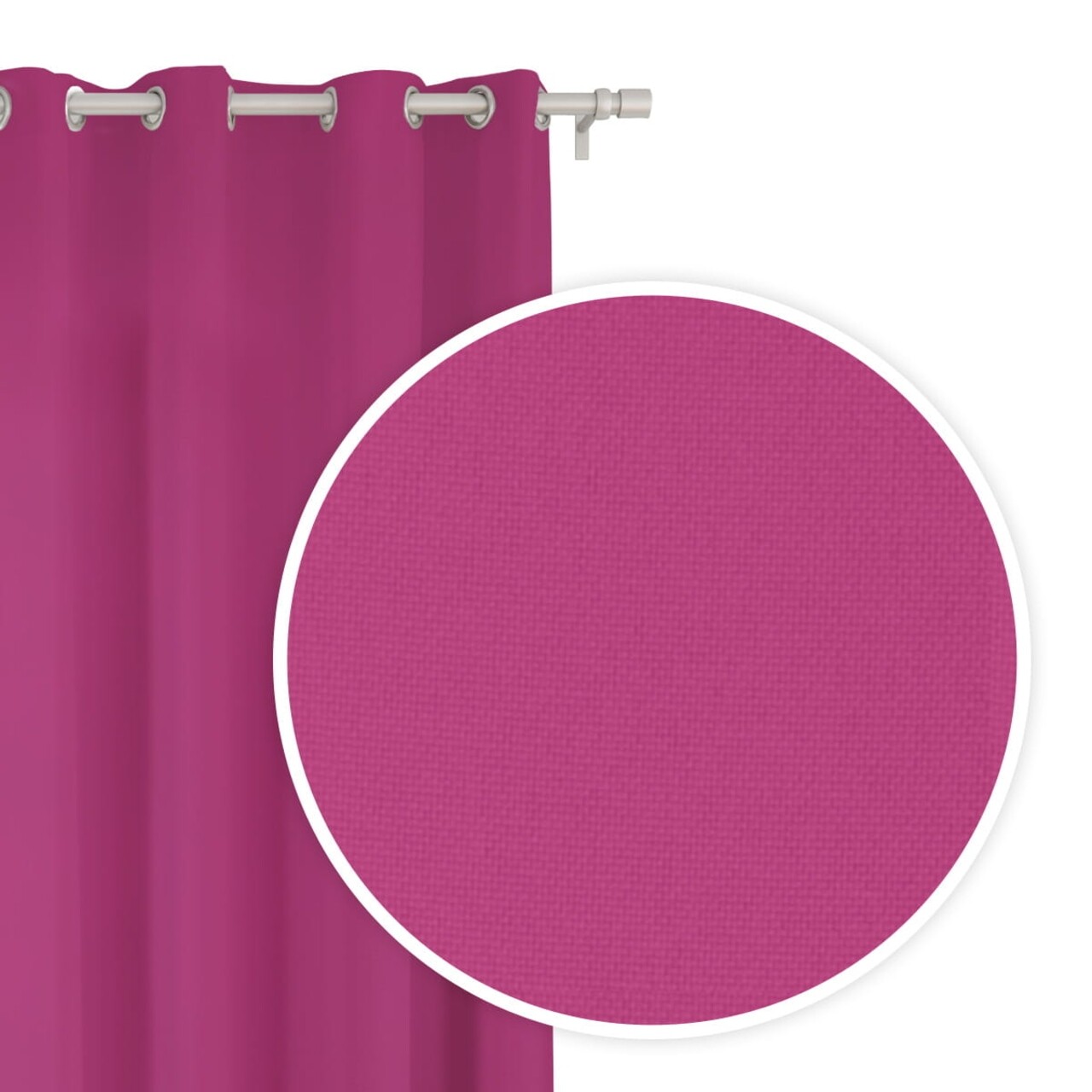 Draperie Viva Amarant, Fashion Goods, 140x250, Poliester, Fucsia