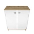 Consola, Zena Home, Nüanse, 72x83.1x42 cm, PAL, Stejar alb