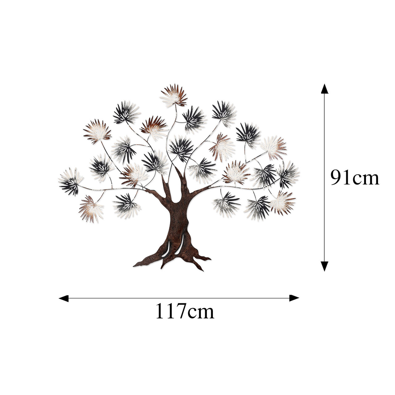 Decoratiune de perete, Maple, Metal, Dimensiune: 117 x 91 cm, Multicolor