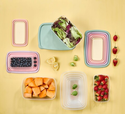 Set cutie de depozitare (6 bucăți), L'essentiel Maison, 734LRN2101, Dimensiune: 0,8 lt (1 bucată), Multicolor