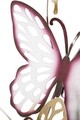 Decoratiune de perete Butterflies Bordeaux, Mauro Ferretti, 59.5x111.5 cm, fier, multicolor