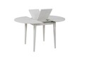 Set masă și scaune extensibile (3 bucăți), Vella, Vina 0900, PAL, Alb / Piatra