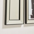 Set tablou si 2 oglinzi decorative T809, Neostill, sticla temperata, 70x70 cm/30x70 cm
