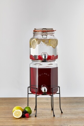 Set 2 dispensere pentru bauturi, Kilner, Oscar, 2.1 L + 3.1 L, sticla, transparent Bucatarie