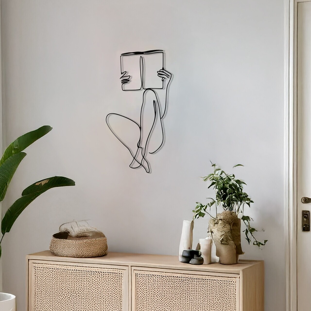 Decoratiune de perete, DCV-1015-MT, Dimensiune: 40 x 25 cm, Negru