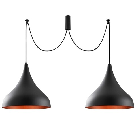 Lustra Tortum N-1057, Noor, 70 x 115 cm, 3 x E27, 100W, negru mezoni.ro