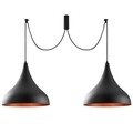 Lustra Berceste N-1392, Noor, 131 x 127 cm, 2 x E27, 100W, negru