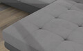 Coltar extensibil dreapta 4 locuri ELTAP, Armd-31, Armando, 289x203x85 cm, lemn/poliester, gri deschis/gri