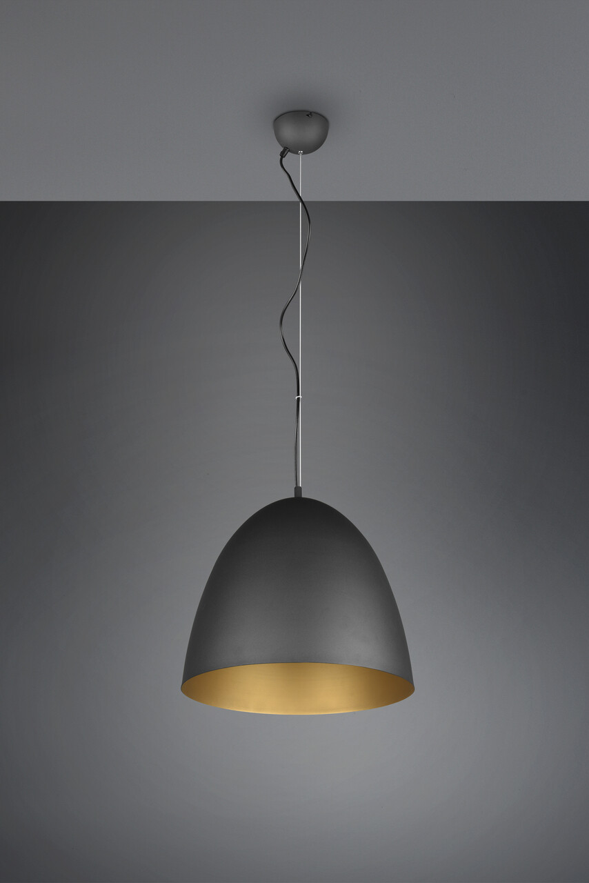Lustra Tilda, RL, 40x150 cm, 40W, 1x E27, metal, negru/auriu - view 3