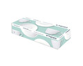 Set 6 cesti de cafea cu farfurie Olimpia, Tognana Porcellane, 100 ml, portelan New Bone China, alb