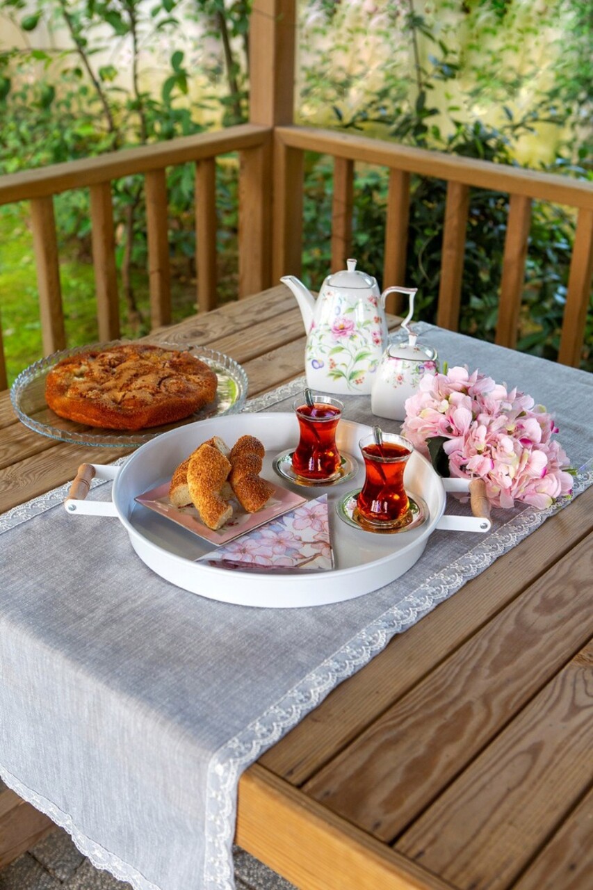 Set de tavi, Hermia, 289ALV1110, Dimensiune: 37 x 37 cm x 2 cm (1 bucată), Alb - view 3