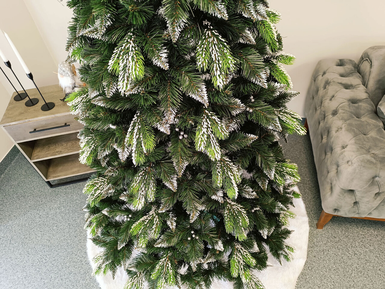 Brad artificial Christmas Deluxe by Sersimo, Diamant, 2D+3D, 220cm — imaginea 18