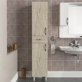 Dulap de baie, Arcadia, Selin 2 Doors 1 Drawer, Travertin