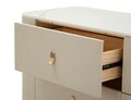 Comoda Beauty, Mauro Ferretti, 140x45x76 cm, lemn de pin/MDF/metal, crem/auriu