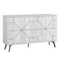 Consola, Decortie, Dune, 123x62.4x35 cm, Alb