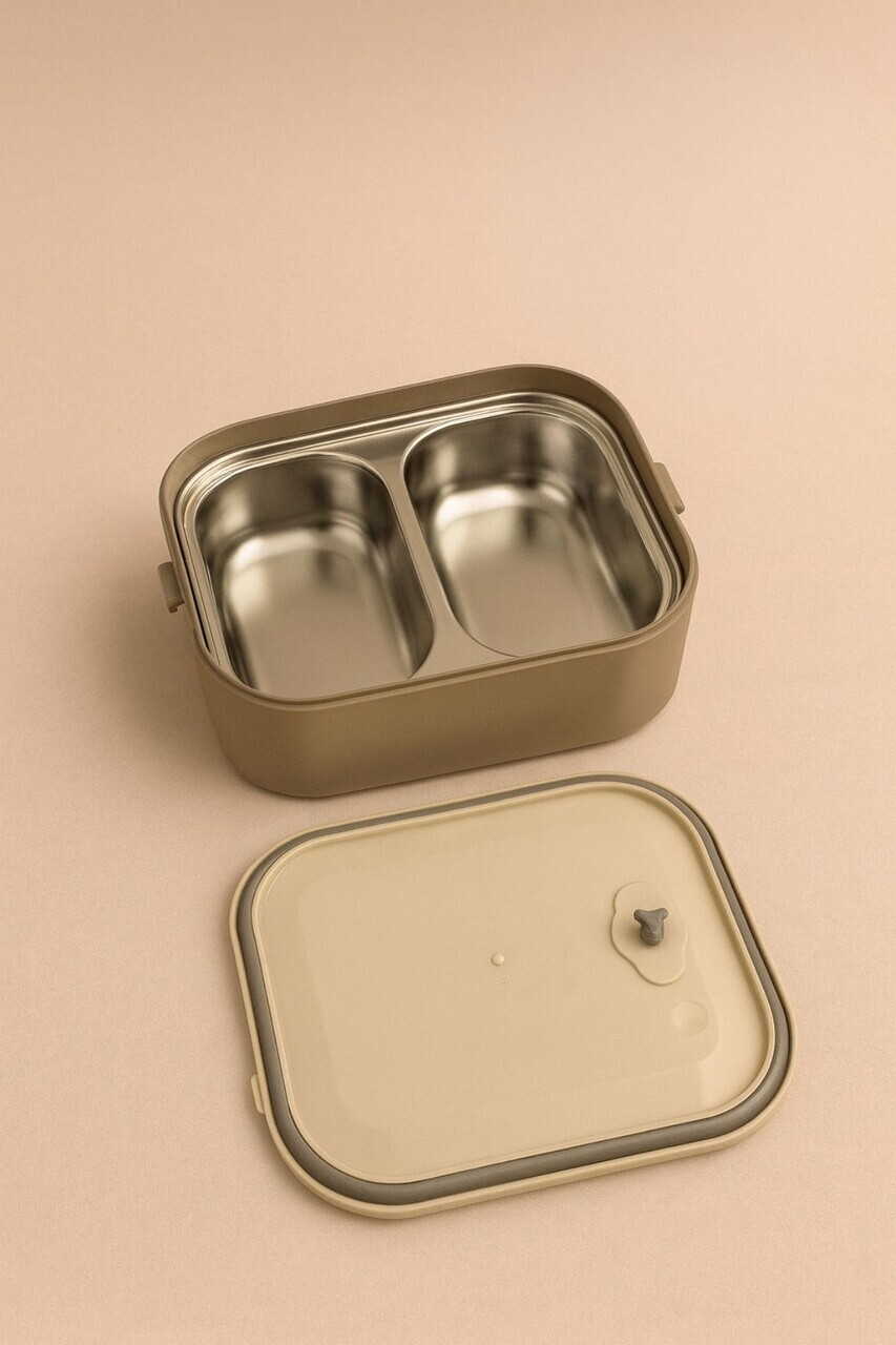 Cutie pentru pranz, Hermia, 721CBL1310, Inox, Izolat in vid, Gri - view 4