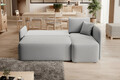 Coltar extensibil dreapta 3 locuri ELTAP, Hadson, 206x150x89 cm, lemn/poliester, gri deschis