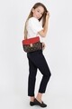 Geanta Beverly Hills Polo Club, 623, piele ecologica, maro/rosu