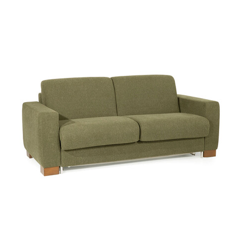 Canapea extensibila cu 3 locuri, ndesign, 291nds1316, lemn, verde