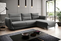 Coltar extensibil dreapta 3 locuri ELTAP, RT-04FL, Silva, 276x201x100 cm, lemn/poliester, gri