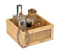 Cutie depozitare, Wenko, Allegre M, 15 x 7 x 15 cm, bambus/ratan, natur