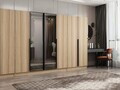 Dulap pentru haine, Hanah Home, Nisa, 360x210x52 cm, Dore