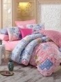 Lenjerie de pat dubla, 4 piese, 100% bumbac ranforce, Cotton Box, Mosaic