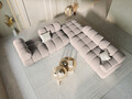 Modul pentru canapea, 1 loc, Bellis-51, Micadoni Home, 94x94x70 cm, catifea, cappuccino