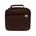 Set geanta termoizolanta pentru pranz si 2 caserole 0.6 L + 0.8 L Classic, Iris Barcelona, 21x11.5x20 cm, poliester, maro