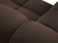 Modul stanga pentru canapea, 1 loc, Bellis-51, Micadoni Home, 94x94x70 cm, catifea, maro inchis