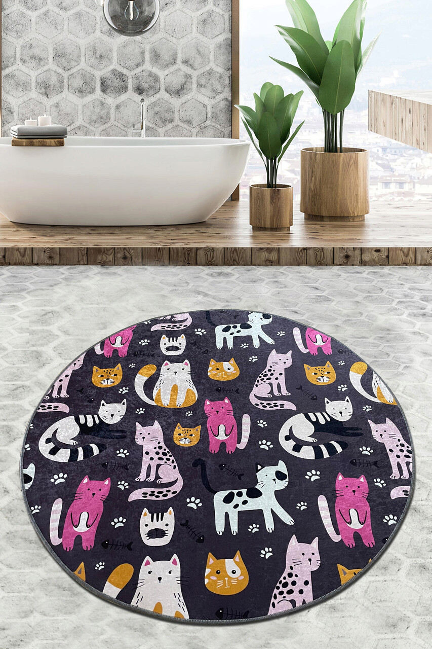 Covoras de baie L'essentiel Maison Park Cat Djt (80 cm) Multicolor