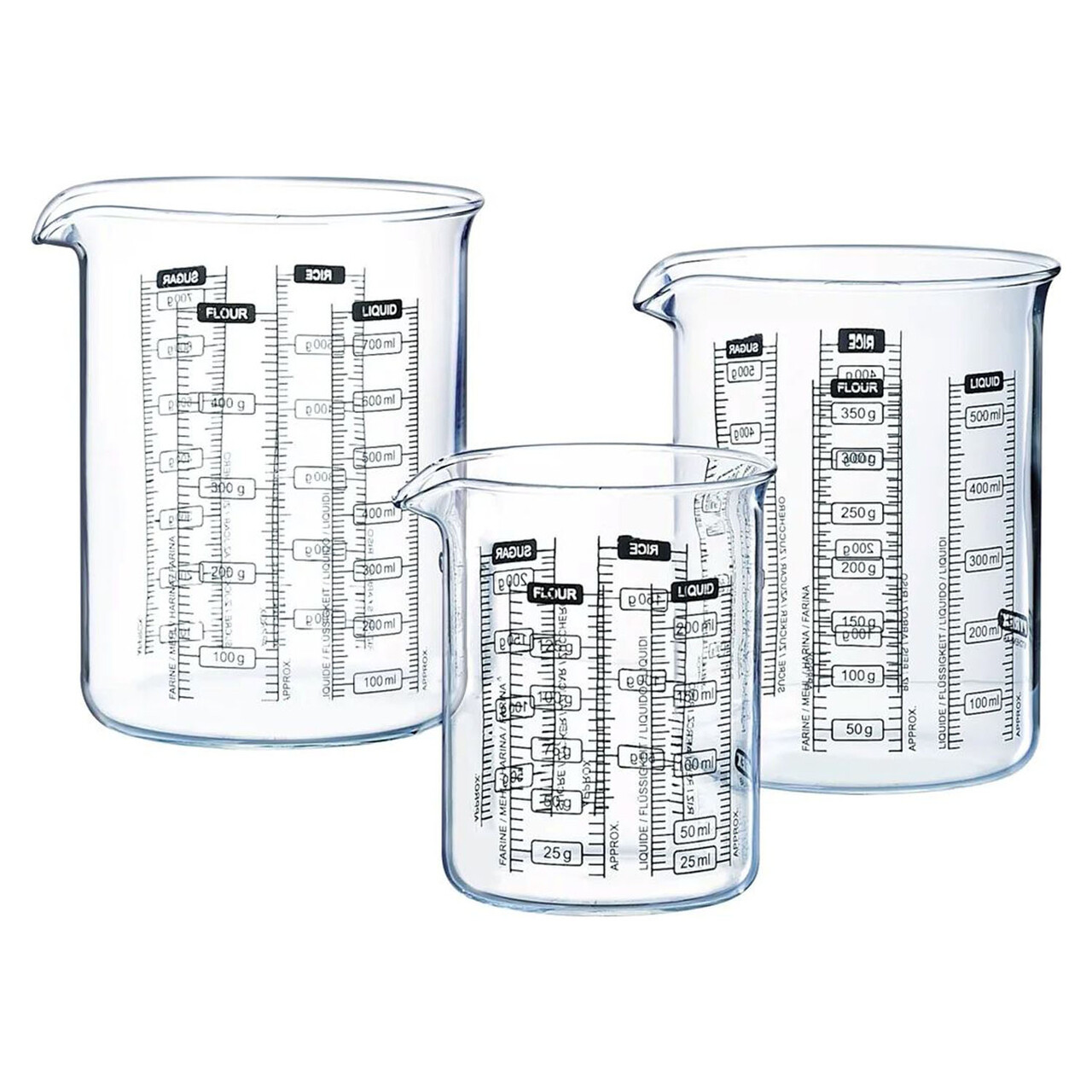Cana gradata, din sticla borosilicata, 750 ml, "Classic" - Pyrex - imagine 2