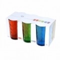 Set 6 pahare Rainbow, 240 ml, sticla, multicolor