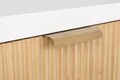 Noptiera Charley, Bizzotto, 40 x 30 x 57 cm, MDF/paulownia/pin/otel, alb/natural