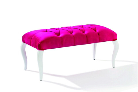 Bancheta, Çilek, rosa ottoman, 90x44x44 cm, multicolor