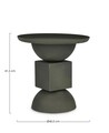 Masuta de cafea Alka, Bizzotto, Ø40.5 x 41.5 cm, otel, finisaj mat, verde