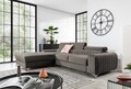Coltar extensibil stanga 3 locuri ELTAP, LT-04LO, Grayson, 278x205x92 cm, lemn/poliester, gri