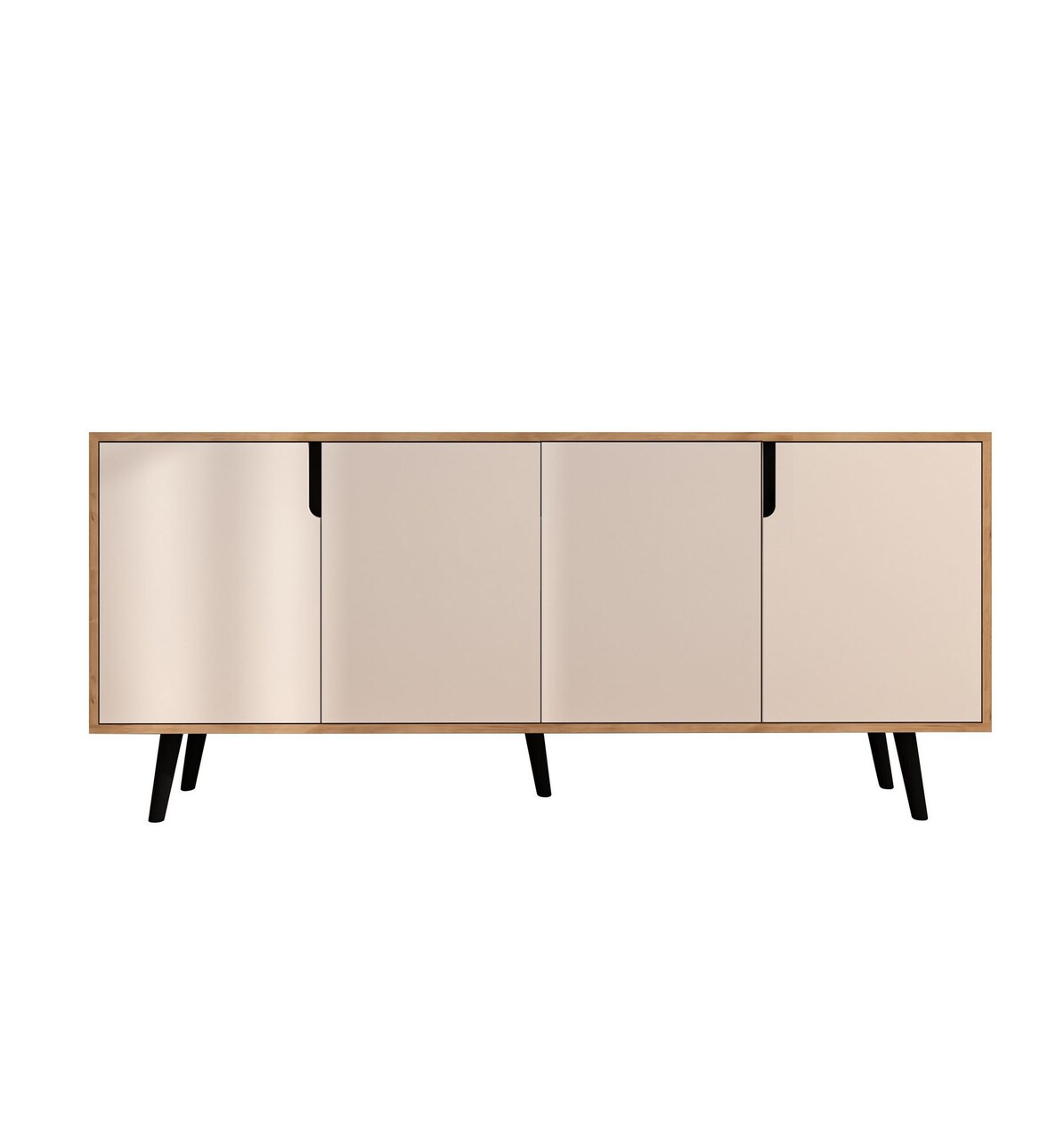 Consola, Hanah Home, Latina Modern 180, 180x80x45 cm, PAL, Stejar Safir / Alb - view 4