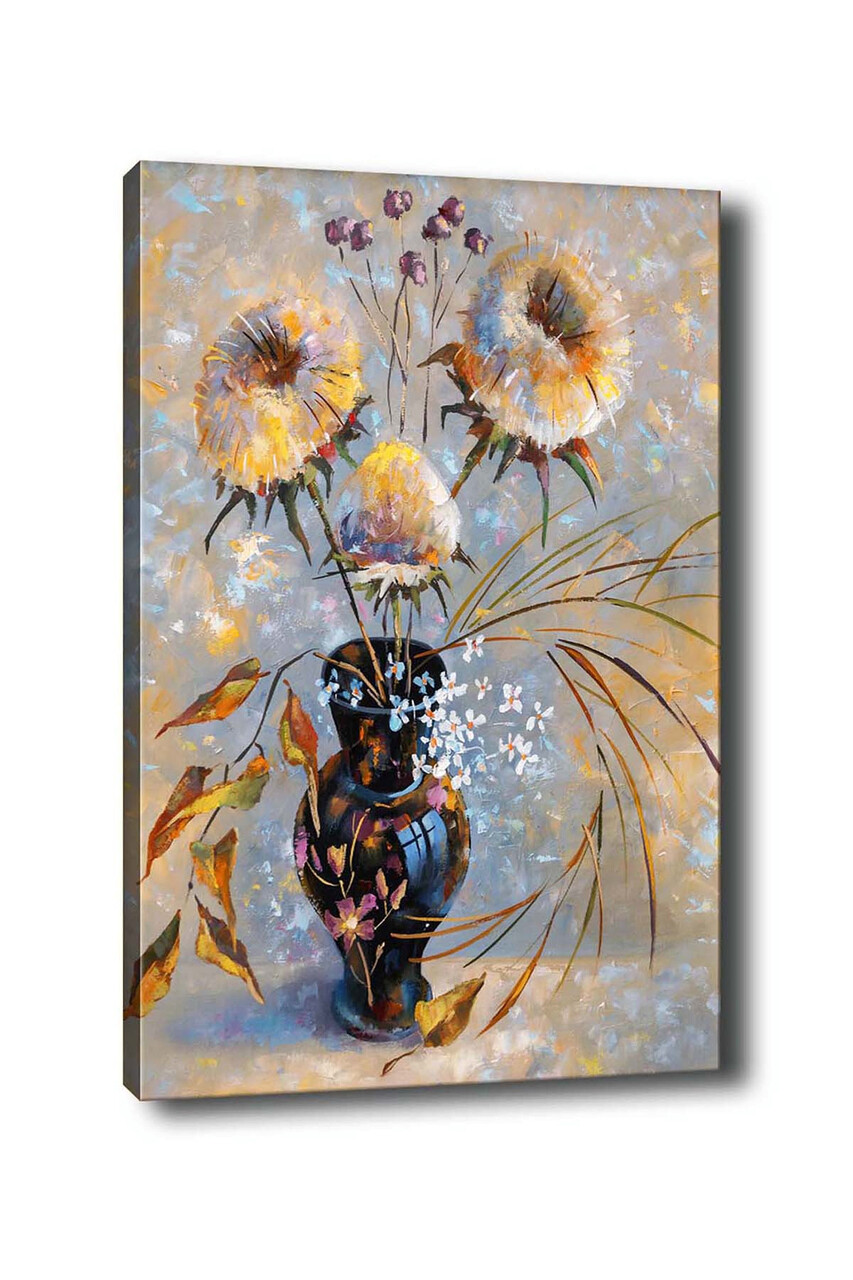 Tablou decorativ, Kanvas Tablo (50 x 70), Cadru: 100% LEMN (grosime: 3 cm), Multicolor - view 2