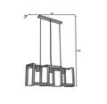 Lustra ELTAP, Giorri, 66x18x120 cm, 3xE27, 15W, otel, negru